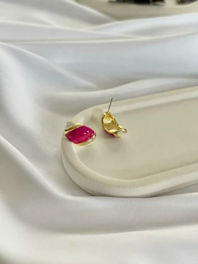 گوشواره میناکاری طرح دفرمه