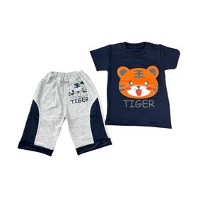 ست تیشرت و شلوارک پسرانه مدل PJ1019