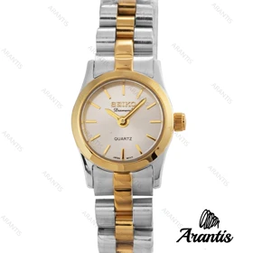 ساعت زنانه سیکو Diamond سیلور طلایی w-10195