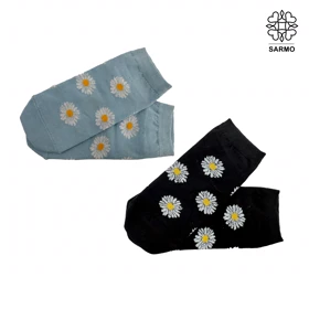 جوراب طرح بابونه مچی