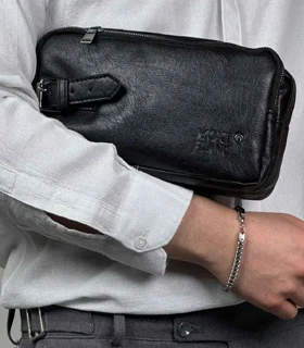 شوزبگ دستی چرم مصنوعی مدل MONT BLANK