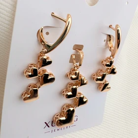 نیم ست قلب های پیاپی ژوپینگ بدون زنجیر