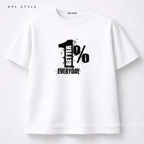 تیشرت باکسی 100٪ پنبه طرح بهتر از دیروز | پارچه بادوام | کد 1433