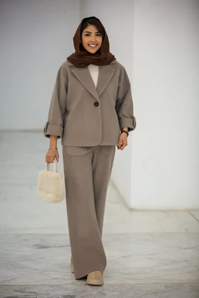 پالتو کت موهر آستین پاگون