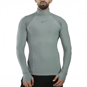 بلوز یقه اسکی ورزشی مردانه نایک مدل mub-8910 طوسی روشن