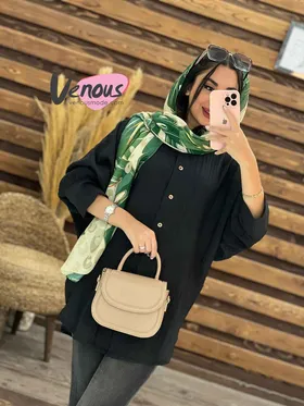 مانتو پانچ جلودکمه شومیزی