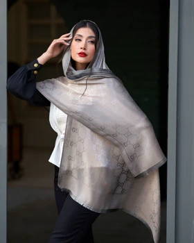 شال نخ ابریشم طیفی گوچی 20543