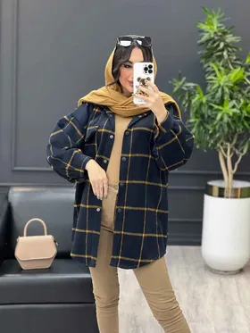 شکت چهارخونه تک جیب پاکتی