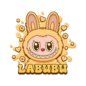 استیکر پارچه و لباس پاد آفرین مدل لبوبو کد 125