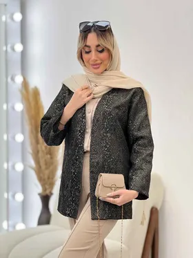 مانتو ژاکارد لمه