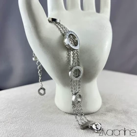 دستبند طرح بولگاری زنانه حلقه‌ای 40183