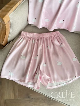 تاپ شلوارک طرح قو