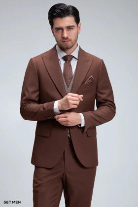 کت و شلوار مردانه سه تکه ژیله دورو