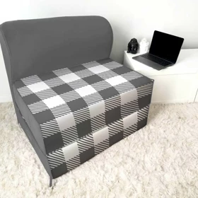 کاناپه تخت شو یک نفره چهارخونه شطرنجی مدل M1152