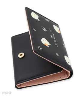 کیف پول دخترانه تاشو دکمه دار Taomicmic تائومیک میک کد Y8303 طرح گربه