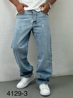 شلوار جین مردانه نیم بگ4129-3