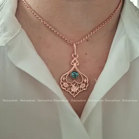گردنبند فیروزه شده سنتی