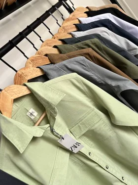 پیراهن کتان دوجیب 2639