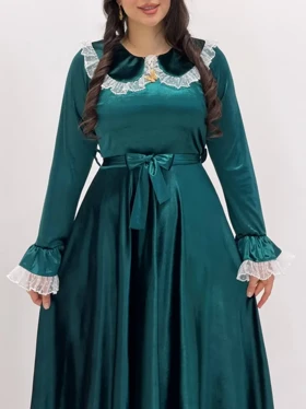 3744-پیراهن ماکسی بلند پریچهر(ایراددار)