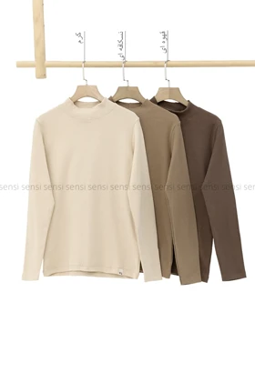 بلوز کبریتی یقه 5سانت کد1004452