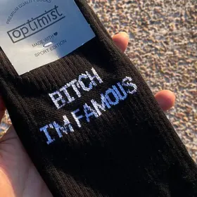 جوراب ساق بلند bitch i'm famous