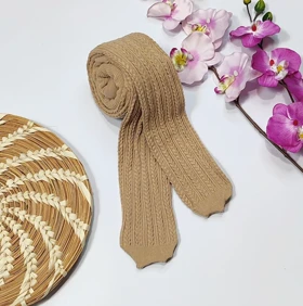 جوراب شلواری بافت گندمی کد 40133 (نسکافه ای)