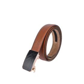 کمربند ریلی چرم مردانه 3500RFZ-2 (قهوه ای عسلی)