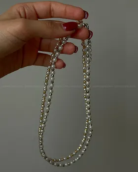 گردنبند مروارید و گوی البرنادو