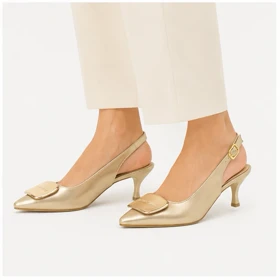کفش مجلسی زنانه پاشنه‌دار 5 سانت مدل 400921 _ sandal valentino