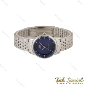 ساعت کیو اند کیو زنانه استیل صفحه سرمه ای QQ-5350-L