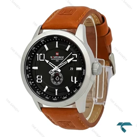 ساعت ناوی فورس مردانه NF9229 آنالوگ بند چرم قهوه ای NaviForce-7888-G