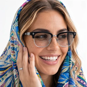 عینک کلاب مستر کروم هارتز کد 555 Chrome Hearts