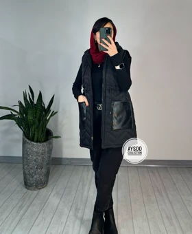 پافر کلاهدار مشکی