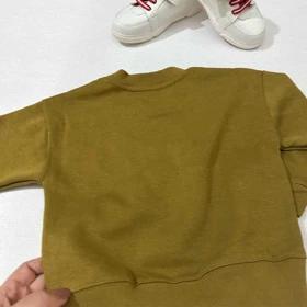 بلوز بچه گانه دورس حنایی خرس کلاهدار اورجینال