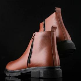 نیم بوت مردانه چرم یلسان مدل تایسز کد 515-GN