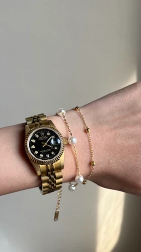 دستبند دولاین مروارید