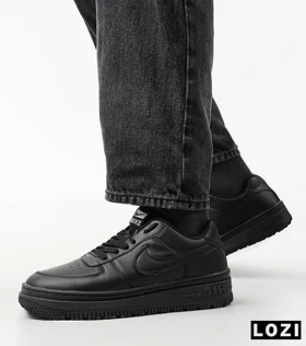 کفش کتانی مردانه و زنانه مشکی نایک NIKE AIR FORCE مدل 2093