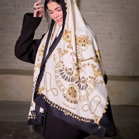 شال ابریشم ژاکارد هرمس جواهر 20191