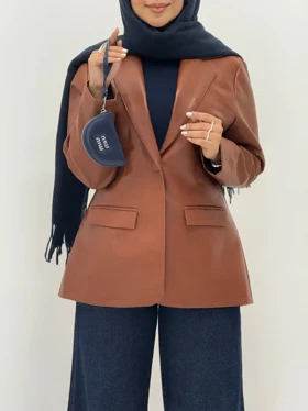 3775-کت چرم امگا