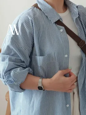 شومیز h&m راه راه