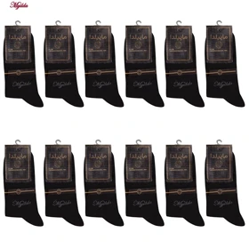 جوراب نیم ساق مردانه ماییلدا مدل 3630-182 بسته 12 عددی