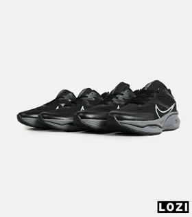 کفش کتانی مردانه و زنانه مشکی طوسی NIKE zoom x smiley