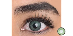 لنز رنگی فصلی سولکو کوینز توینز Soleko Queens Twins (Jade (سبز یشمی دورمشکی))