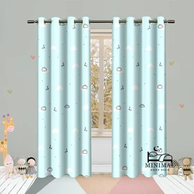 پرده کودک طرح ابر مدل W4950