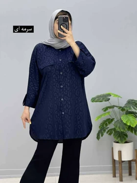 شومیز مانتویی آزیتا قواره دار