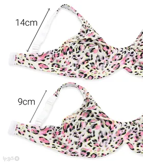 سوتین Neev نیو فنردار پرسی میکروفایبر کد Elite 2432 پلنگی Leopard