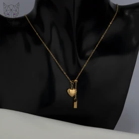 گردنبند i love you گلد