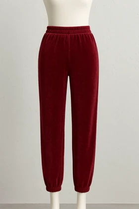 شلوار مخمل ساده رنگی