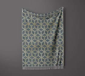 شال مبل ریش دار sofa shawl 67