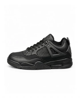 کفش کتانی بزرگ پا مردانه مدل نایکی جرن فور مشکی فول Nike jordan 4